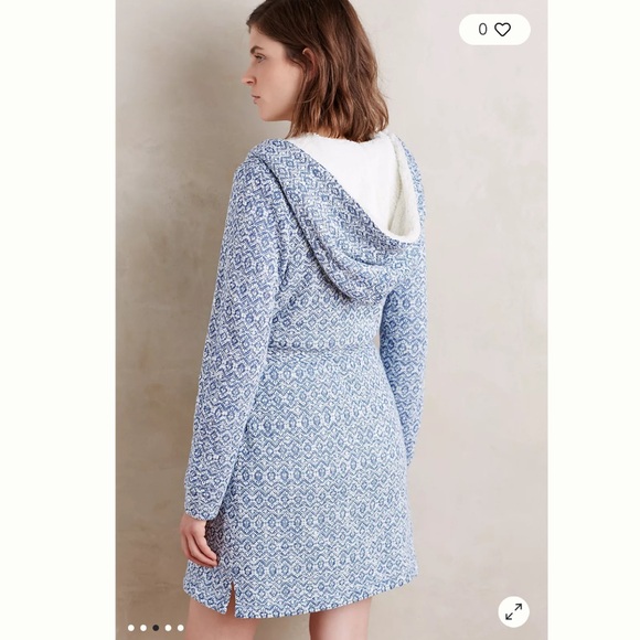 Anthropologie Saturday/Sunday Himalayan Hooded Robe Size Medium/Large - Picture 14 of 15